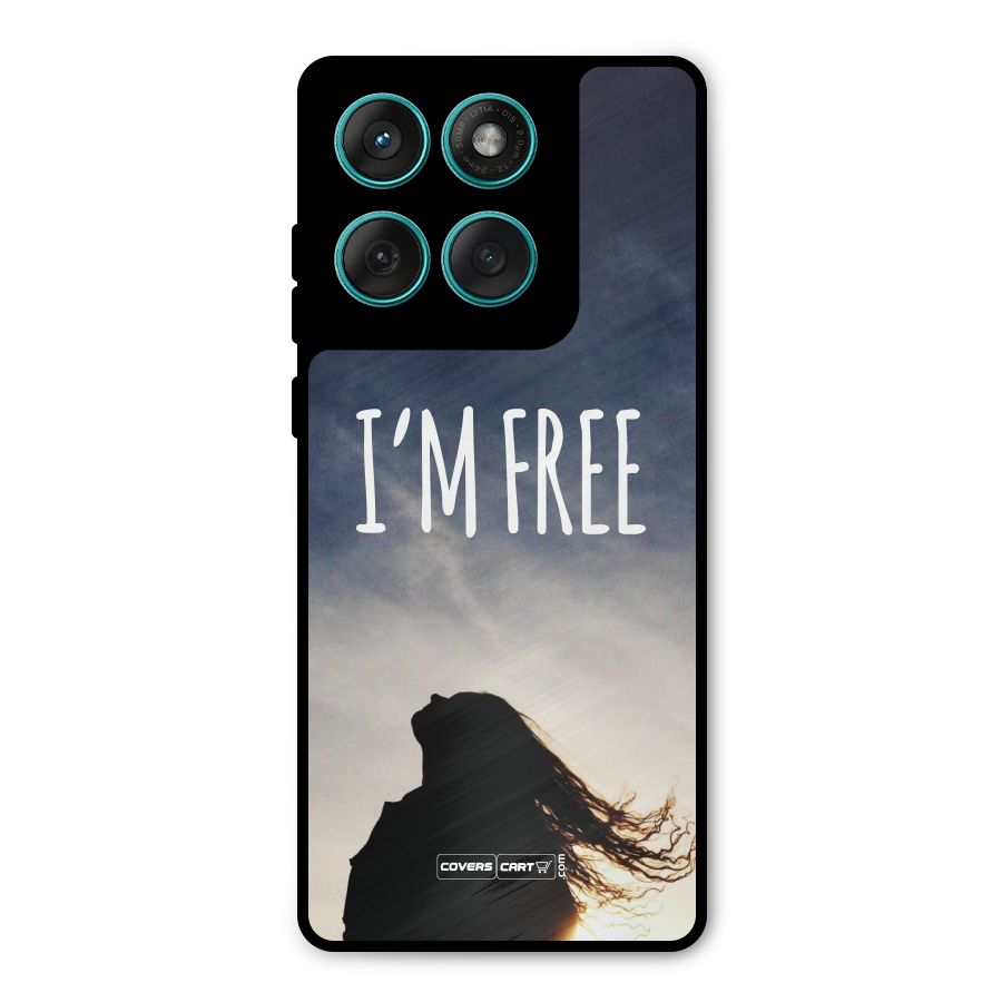 I m Free Metal Back Case for Motorola Edge 60