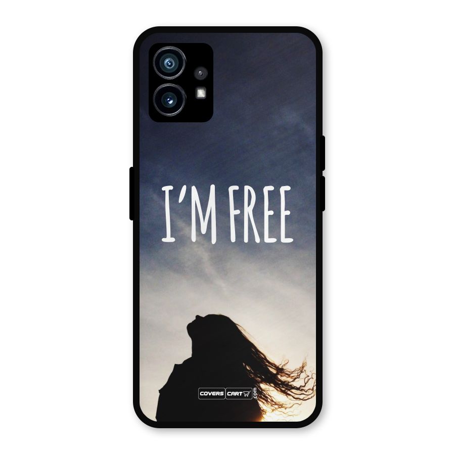 I m Free Metal Back Case for Nothing Phone 1