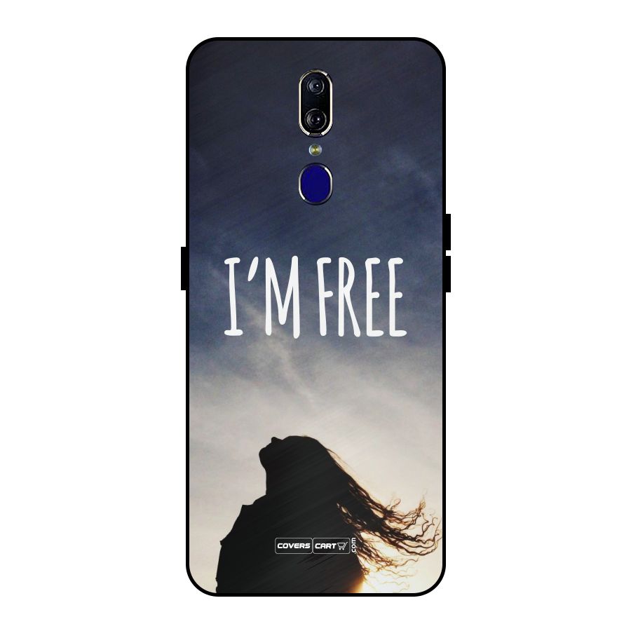 I m Free Metal Back Case for Oppo F11