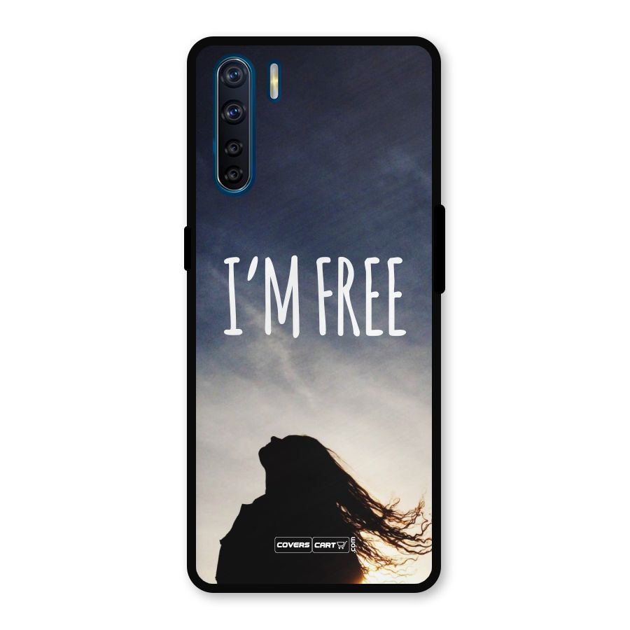 I m Free Metal Back Case for Oppo F15