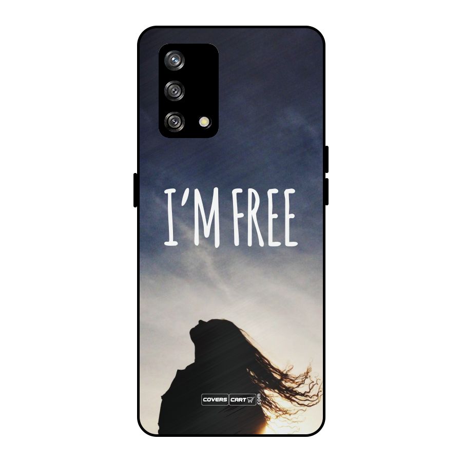 I m Free Metal Back Case for Oppo F19