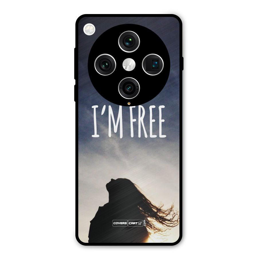 I m Free Metal Back Case for Oppo Find X8 Pro