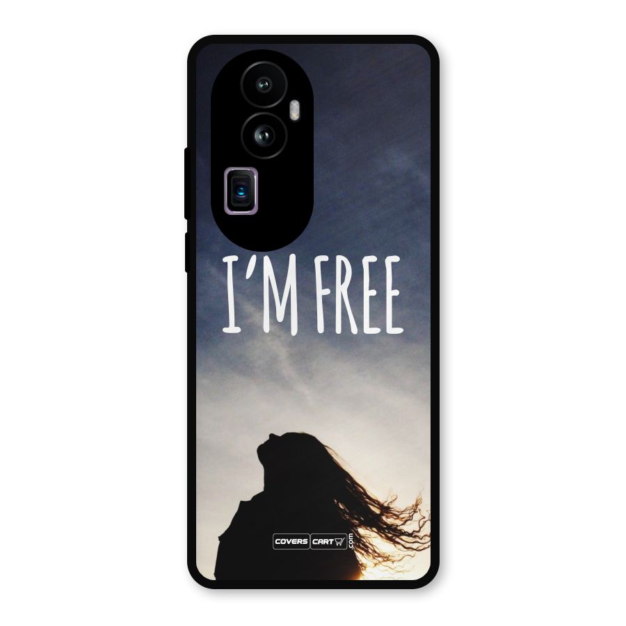 I m Free Metal Back Case for Oppo Reno10 Pro Plus