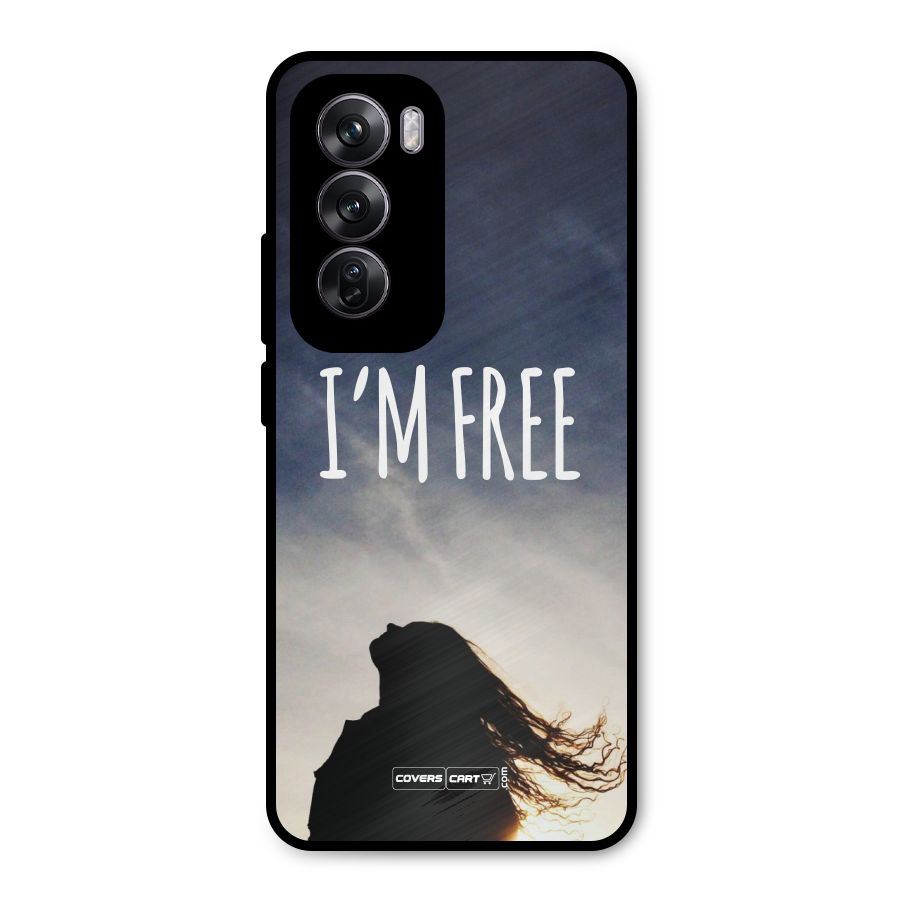 I m Free Metal Back Case for Oppo Reno12 Pro