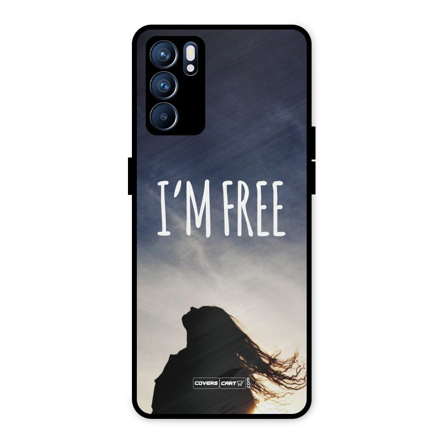 I m Free Metal Back Case for Oppo Reno6 5G