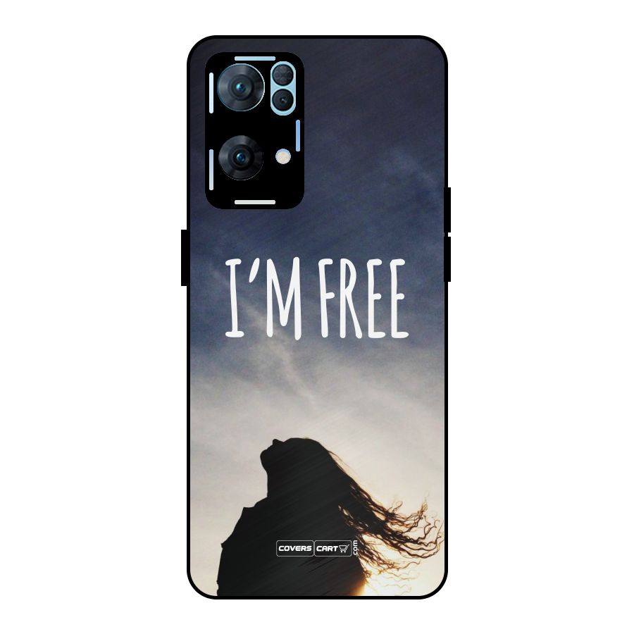 I m Free Metal Back Case for Oppo Reno7 Pro 5G