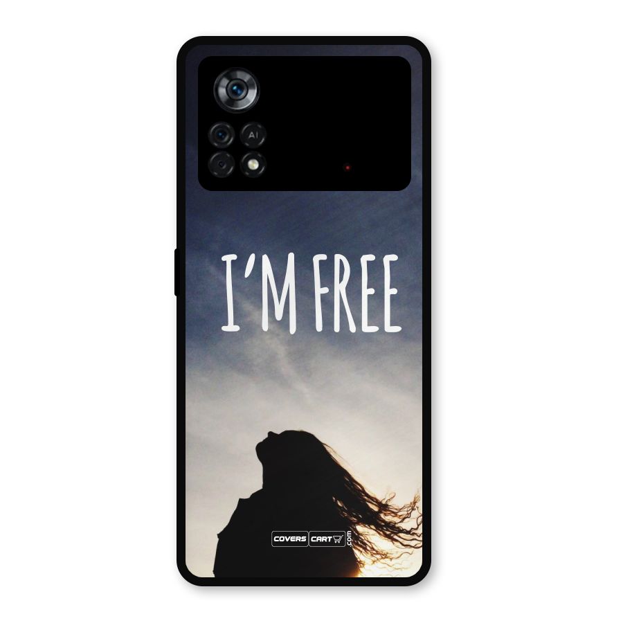 I m Free Metal Back Case for Poco X4 Pro 5G