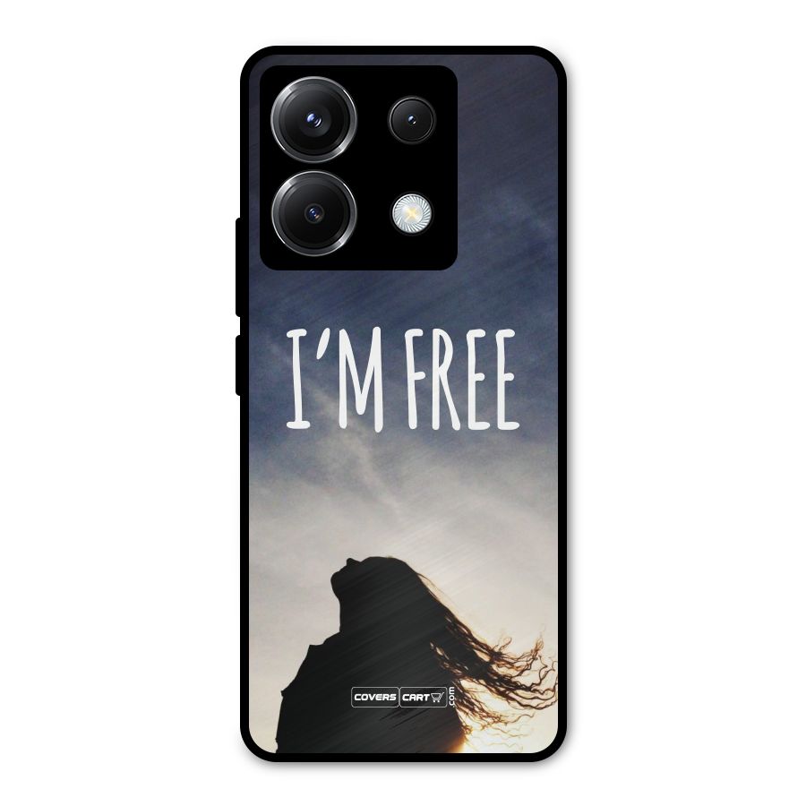 I m Free Metal Back Case for Poco X6