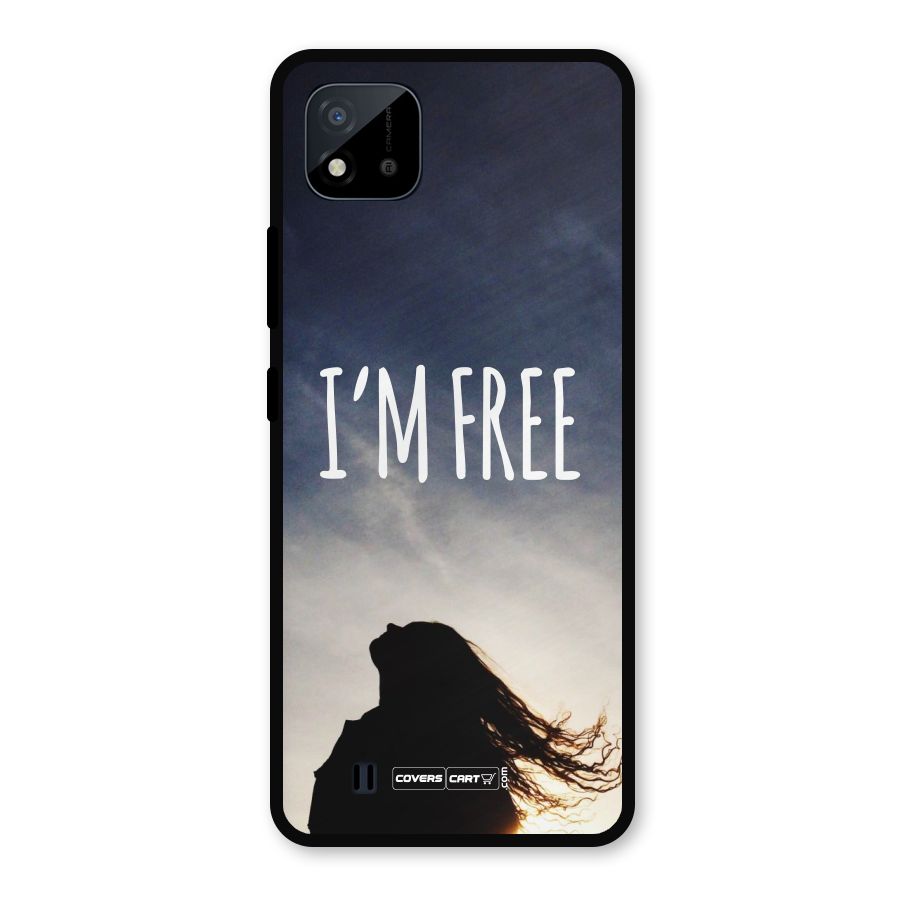 I m Free Metal Back Case for Realme C11 2021