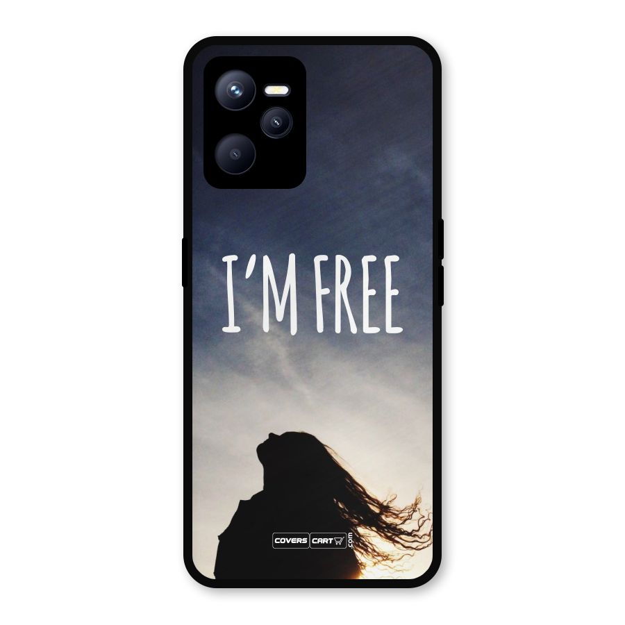 I m Free Metal Back Case for Realme C35