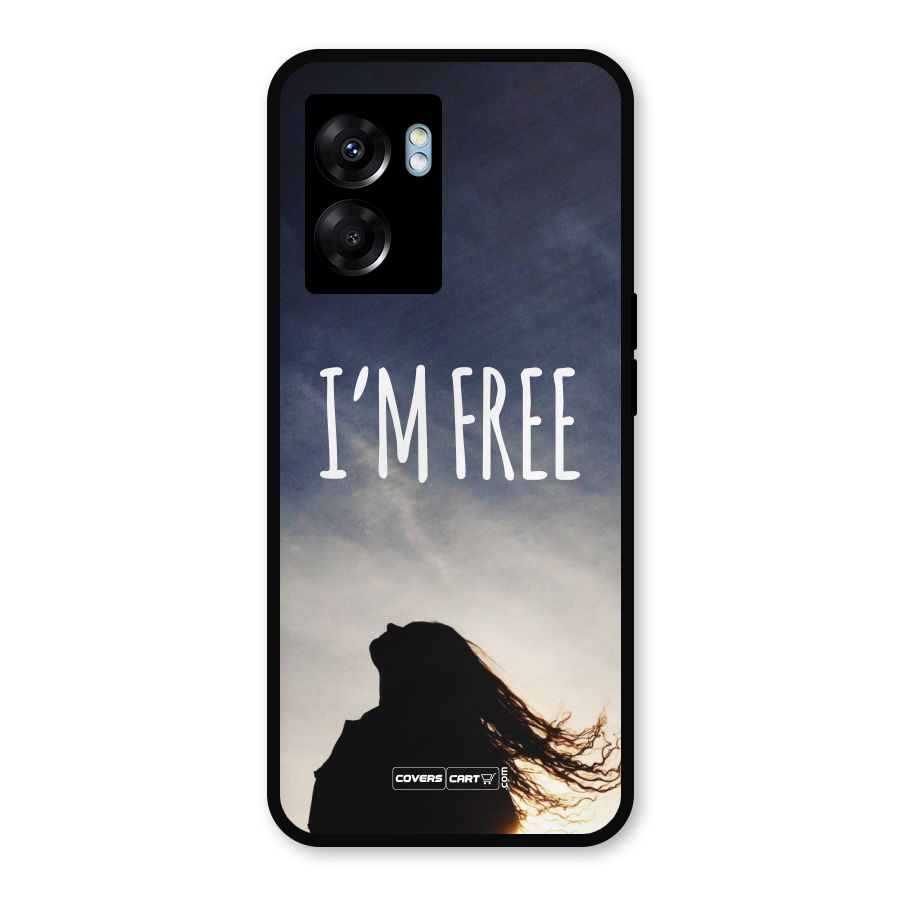 I m Free Metal Back Case for Realme Narzo 50 5G