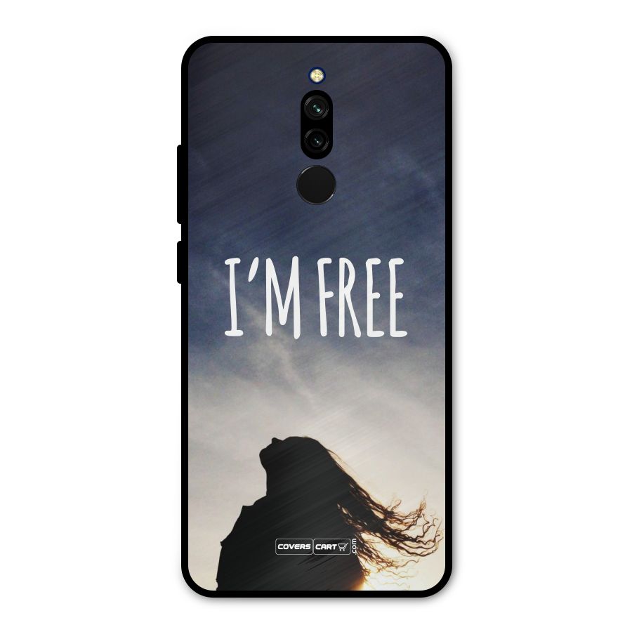 I m Free Metal Back Case for Redmi 8