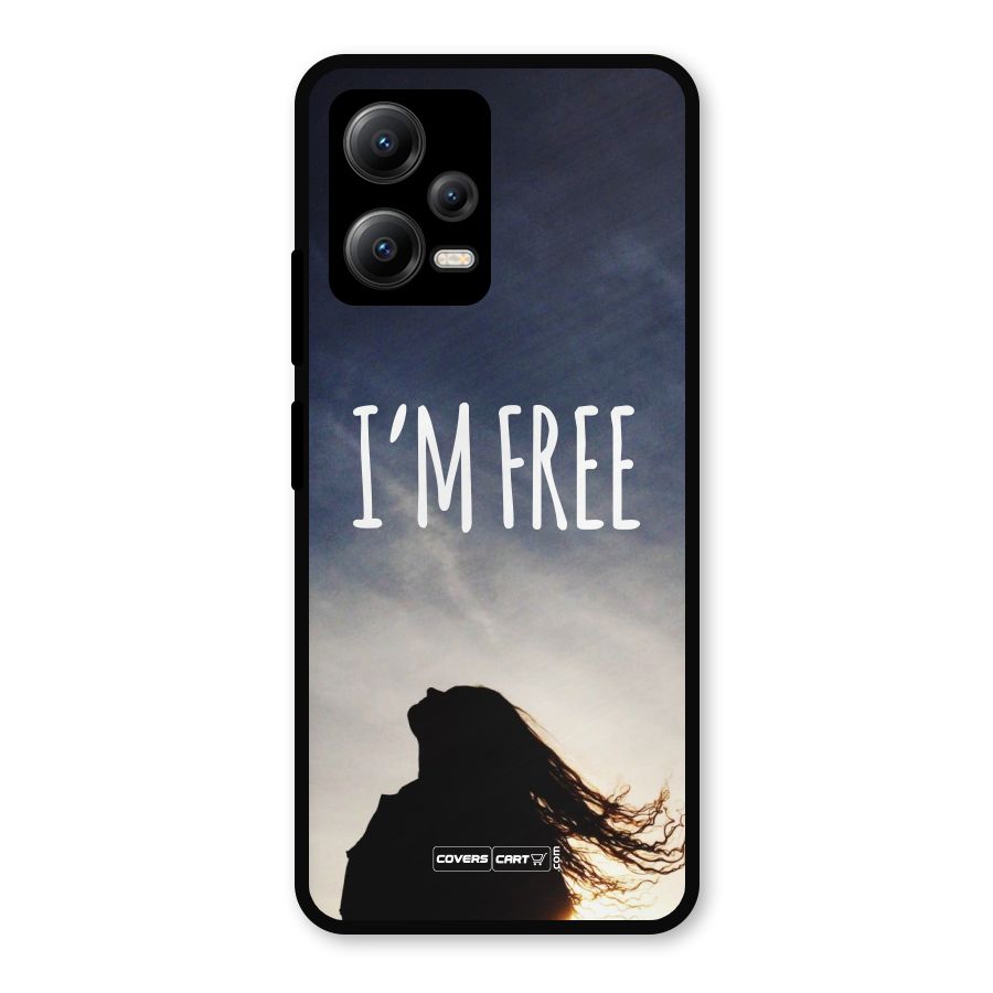 I m Free Metal Back Case for Redmi Note 12 5G