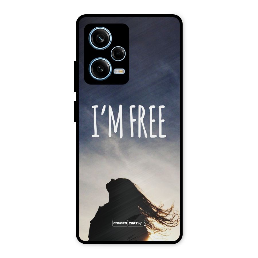 I m Free Metal Back Case for Redmi Note 12 Pro