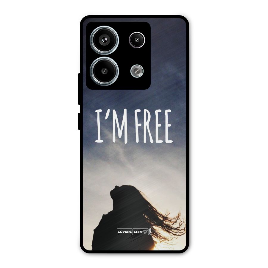 I m Free Metal Back Case for Redmi Note 13 Pro 5G