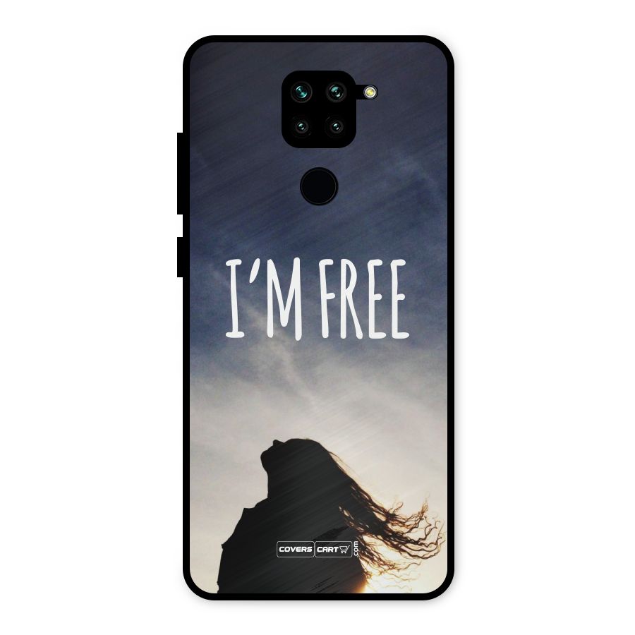 I m Free Metal Back Case for Redmi Note 9