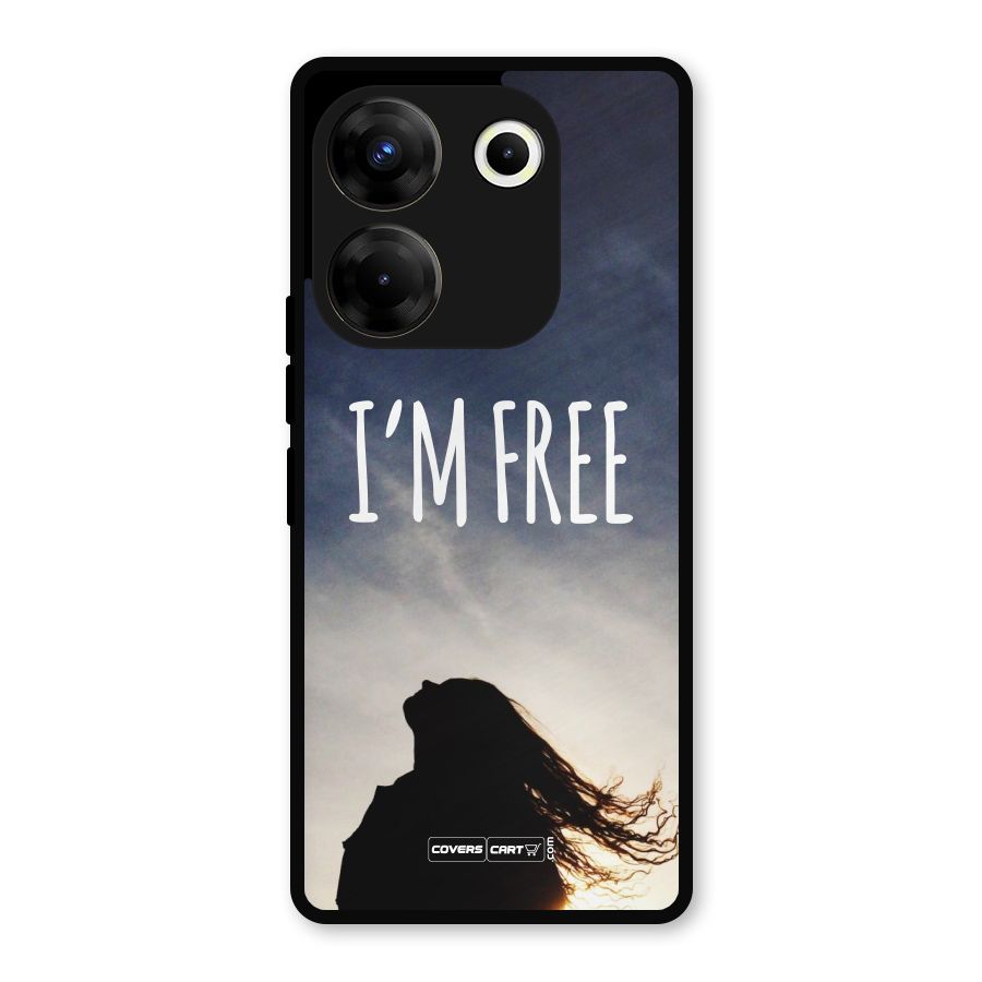 I m Free Metal Back Case for Tecno Camon 20