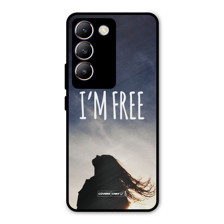 I m Free Metal Back Case for Vivo T3 5G