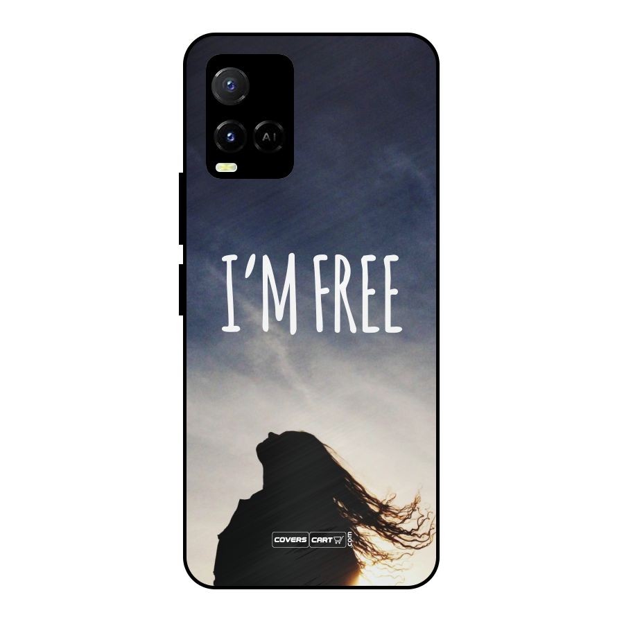 I m Free Metal Back Case for Vivo Y21A