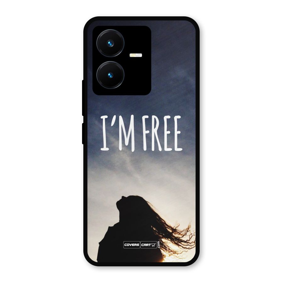 I m Free Metal Back Case for Vivo Y22s