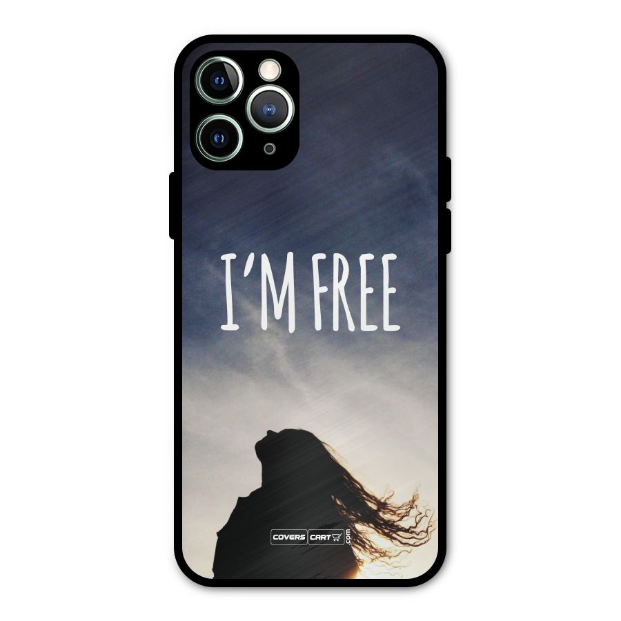 I m Free Metal Back Case for iPhone 11 Pro Max