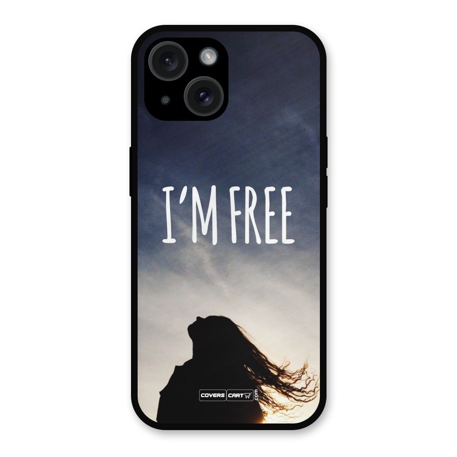 I m Free Metal Back Case for iPhone 15