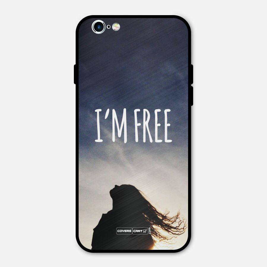 I m Free Metal Back Case for iPhone 6 6s