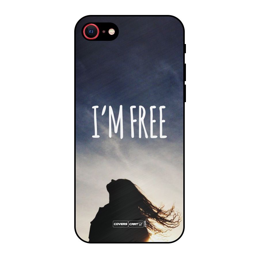 I m Free Metal Back Case for iPhone SE 2022