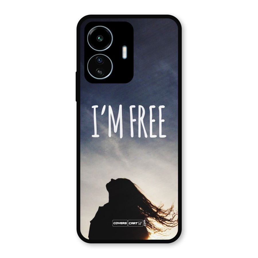 I m Free Metal Back Case for vivo iQOO Z6 Lite 5G