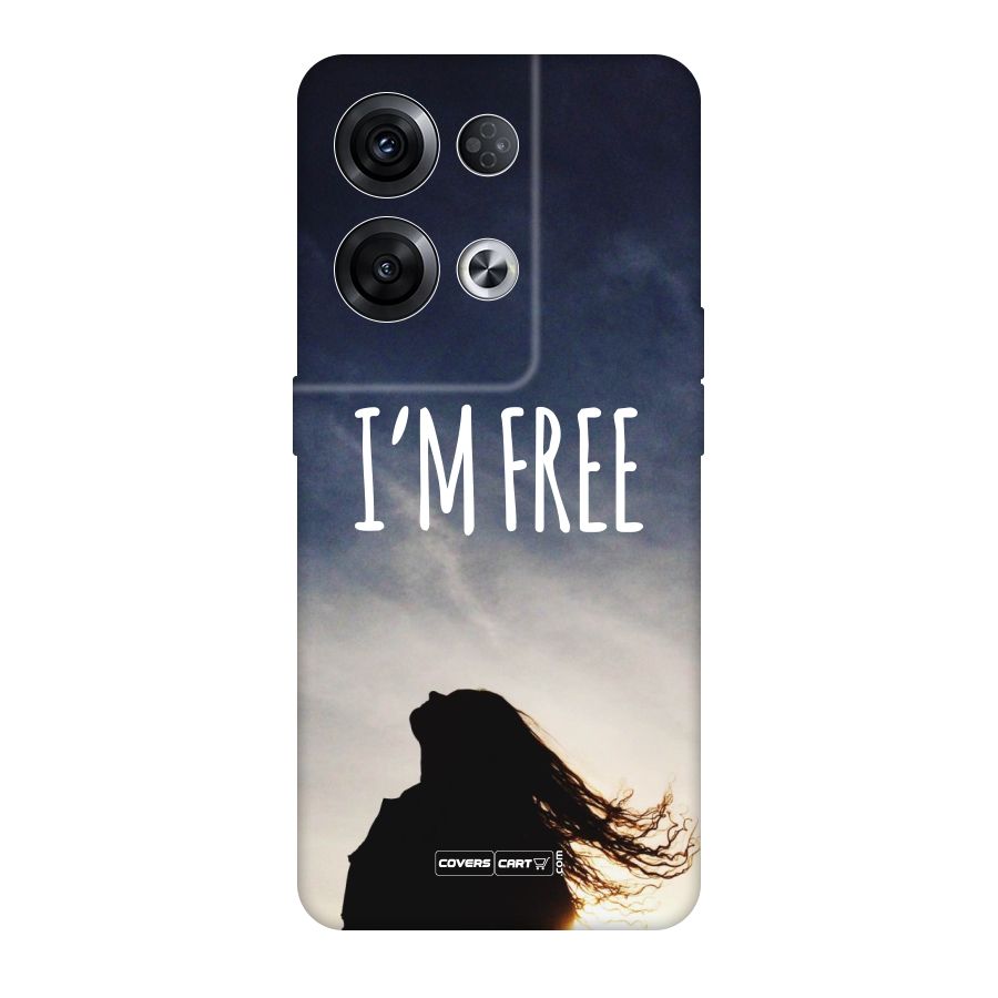 I m Free Original Polycarbonate Back Case for Oppo Reno8 Pro 5G