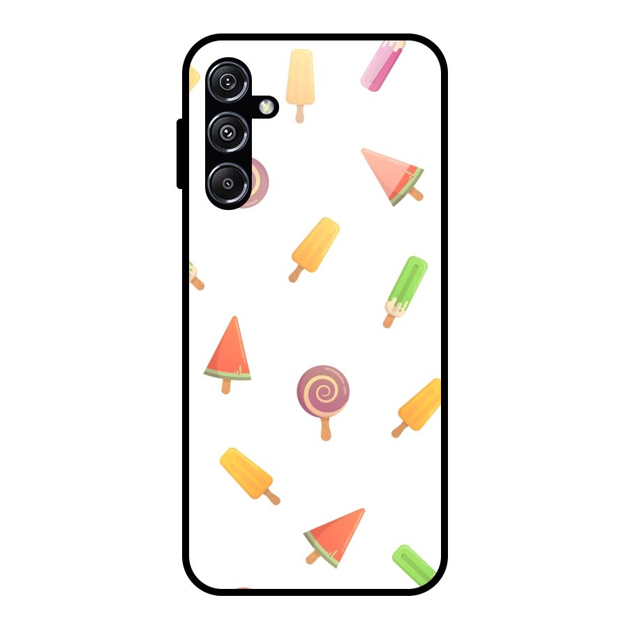 Ice Cream Colors Glass Back Case for Galaxy M34 5G