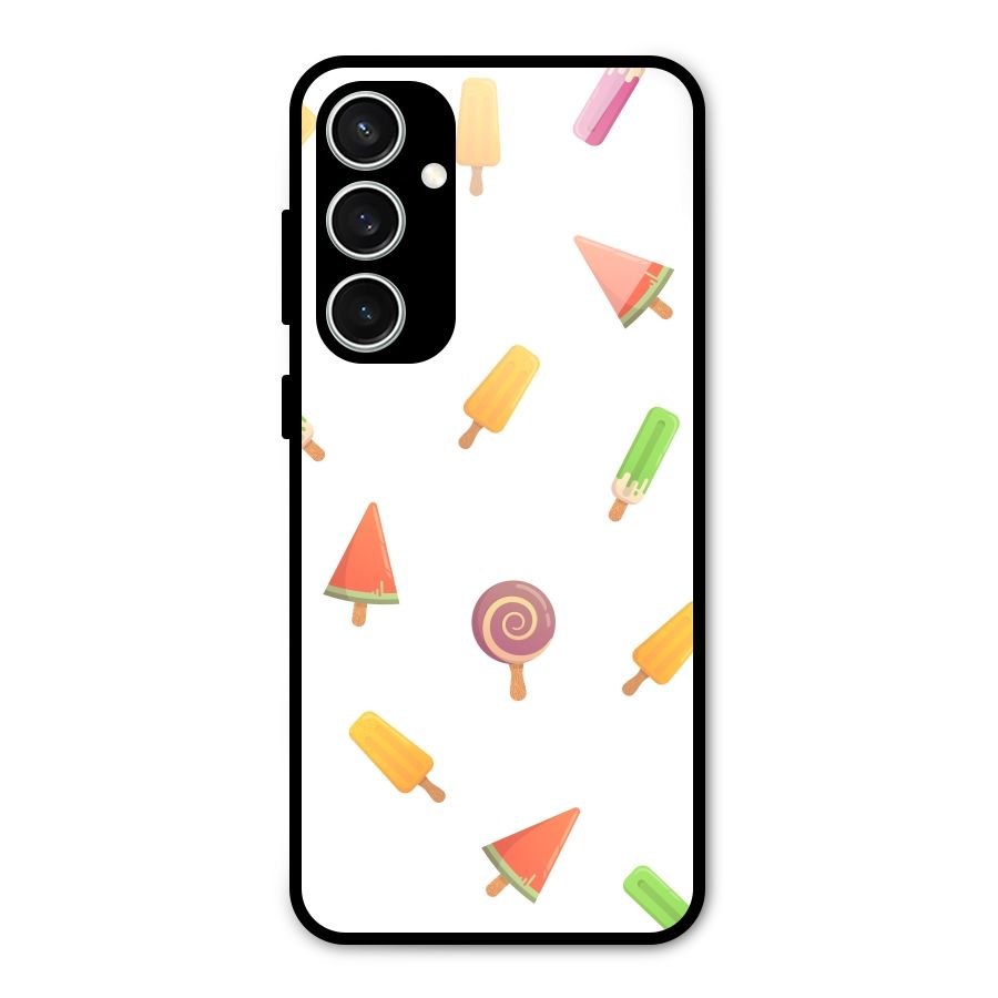 Ice Cream Colors Glass Back Case for Galaxy S23 FE