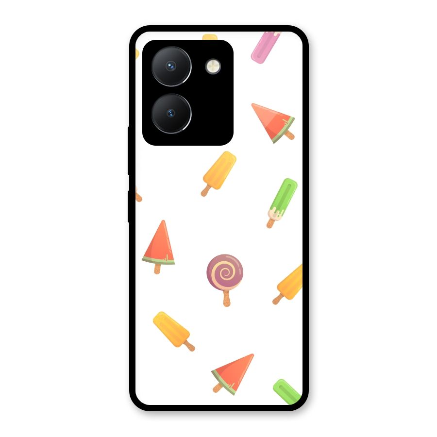 Ice Cream Colors Glass Back Case for Vivo Y36