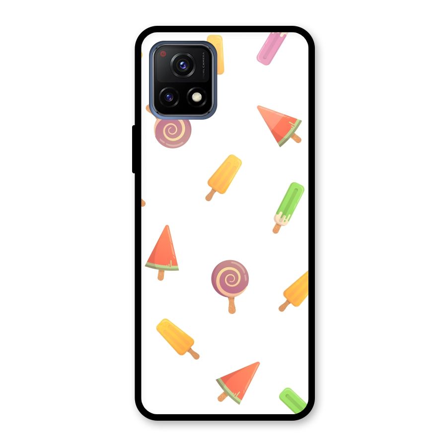 Ice Cream Colors Glass Back Case for Vivo Y72 5G
