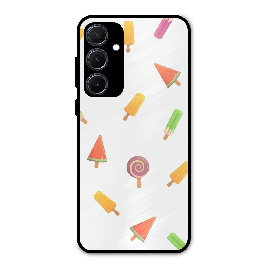 Ice Cream Colors Metal Back Case for Galaxy A35