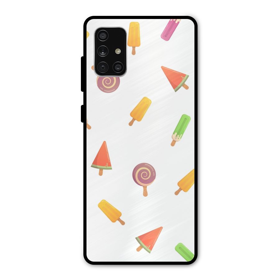 Ice Cream Colors Metal Back Case for Galaxy A71