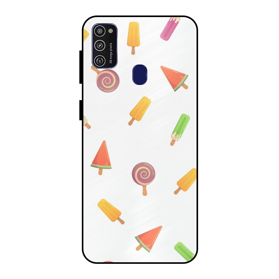 Ice Cream Colors Metal Back Case for Galaxy M21
