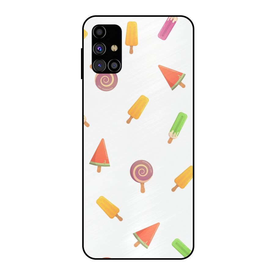 Ice Cream Colors Metal Back Case for Galaxy M31s