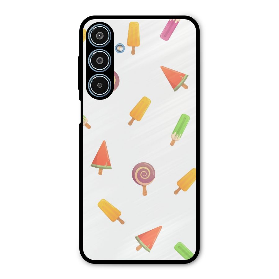 Ice Cream Colors Metal Back Case for Galaxy M35