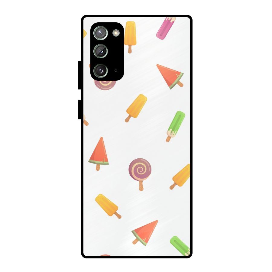 Ice Cream Colors Metal Back Case for Galaxy Note 20