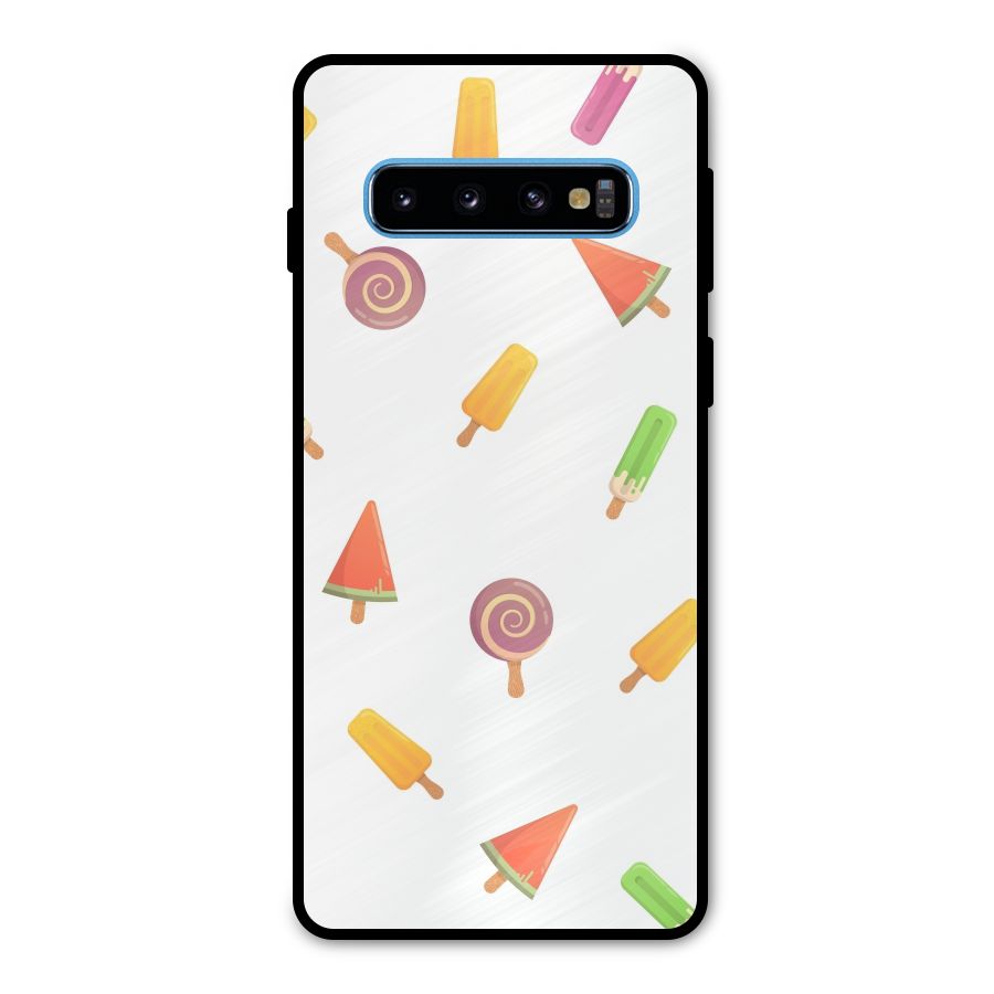 Ice Cream Colors Metal Back Case for Galaxy S10