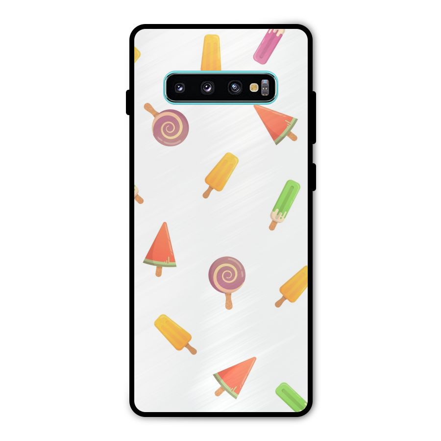 Ice Cream Colors Metal Back Case for Galaxy S10 Plus