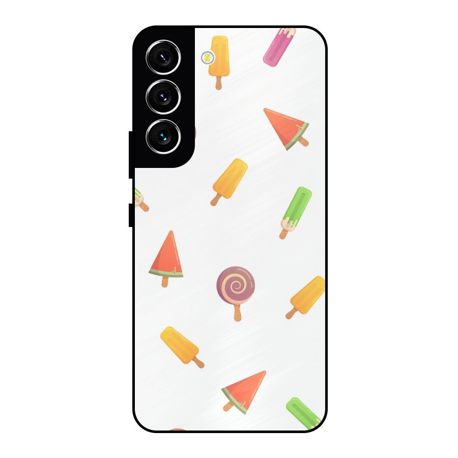 Ice Cream Colors Metal Back Case for Galaxy S22 5G