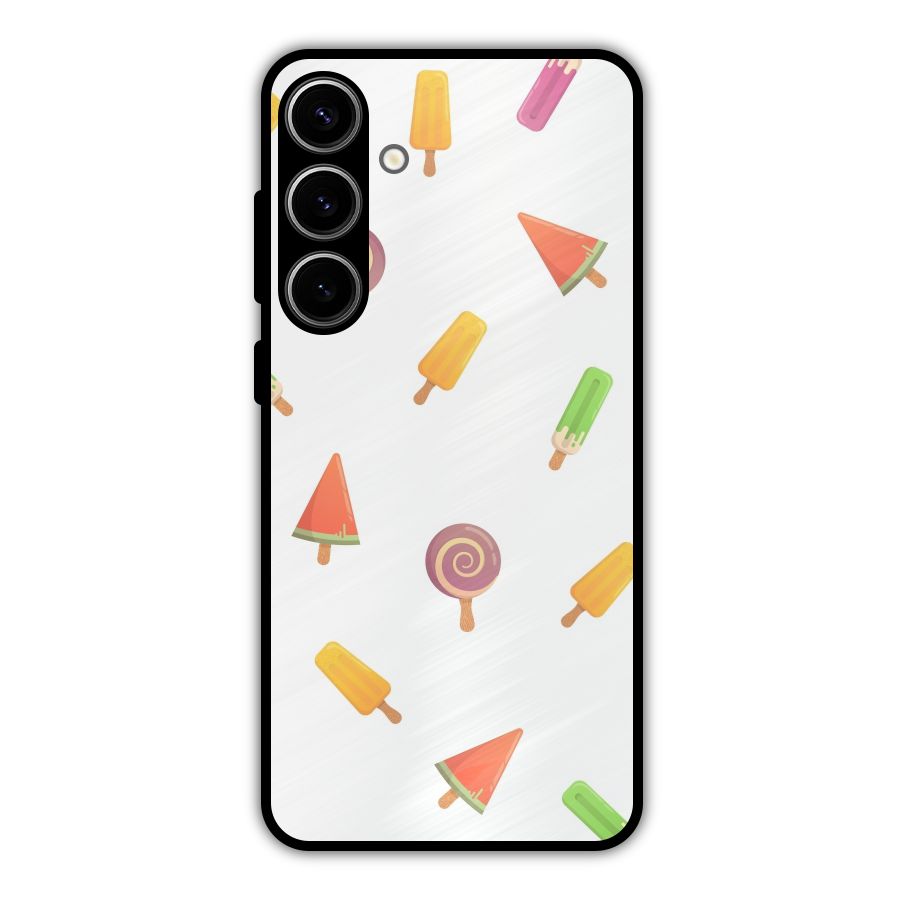 Ice Cream Colors Metal Back Case for Galaxy S24 Plus