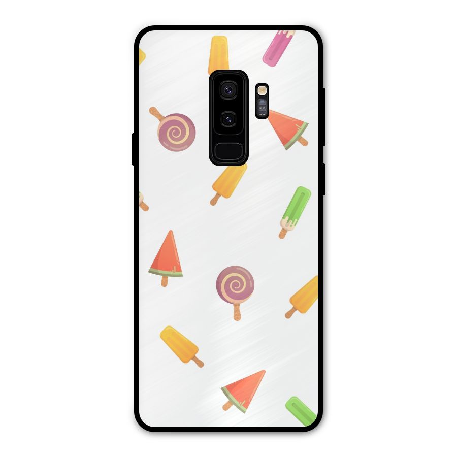 Ice Cream Colors Metal Back Case for Galaxy S9 Plus