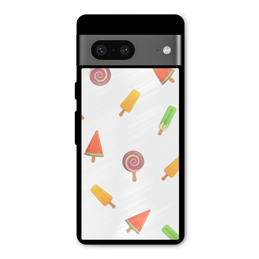 Ice Cream Colors Metal Back Case for Google Pixel 7