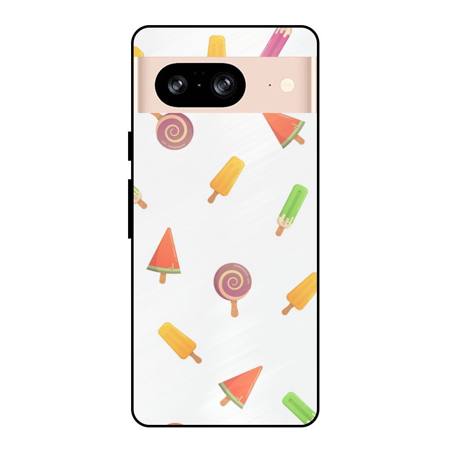 Ice Cream Colors Metal Back Case for Google Pixel 8