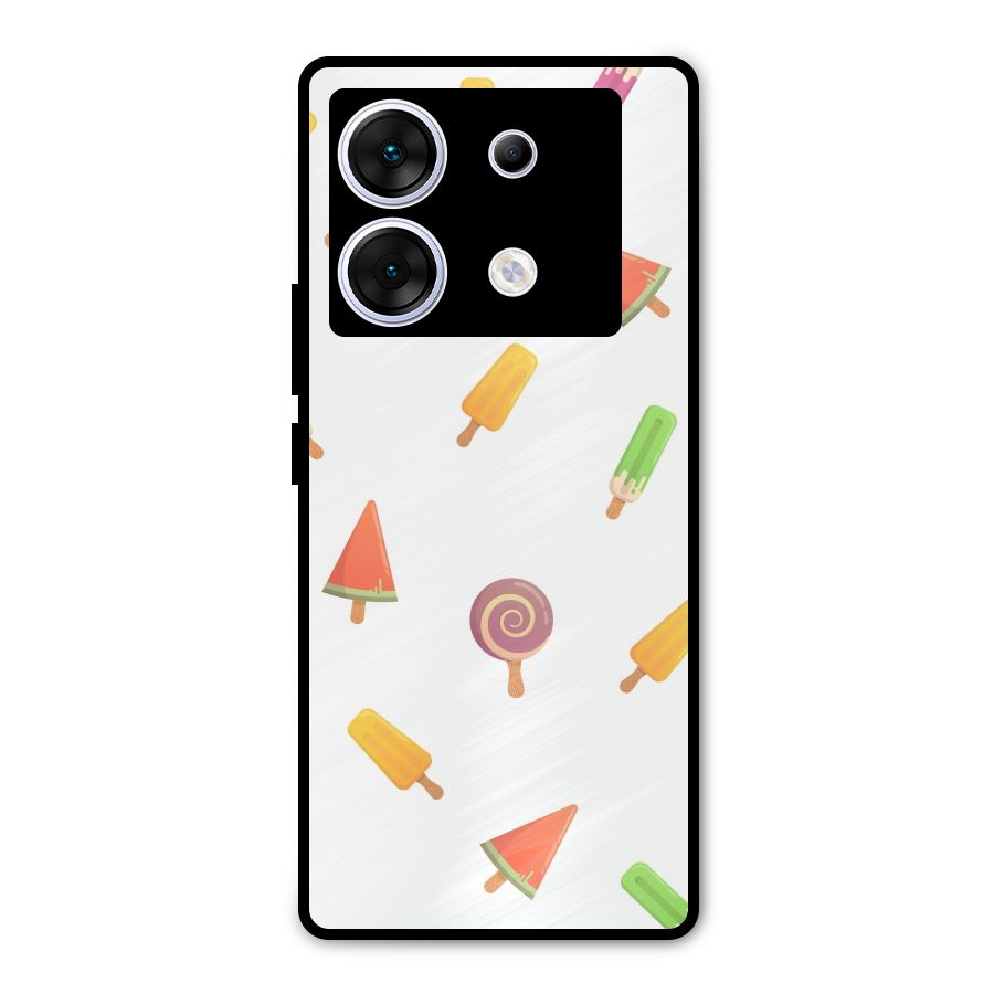 Ice Cream Colors Metal Back Case for Infinix Zero 30 5G