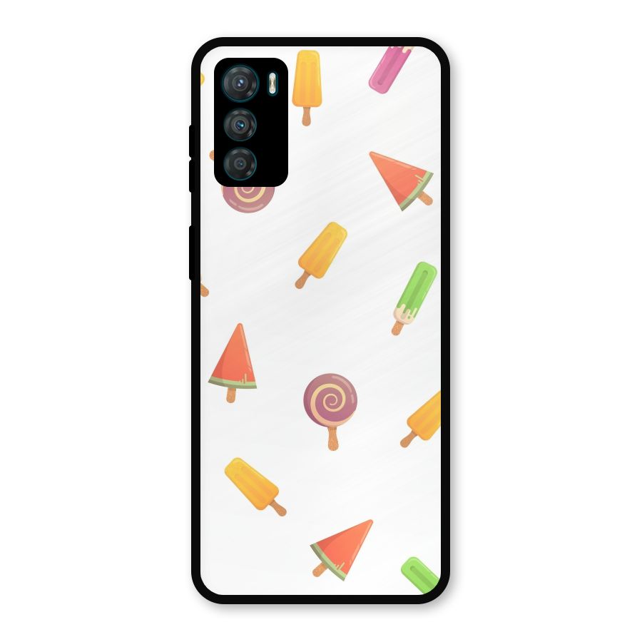 Ice Cream Colors Metal Back Case for Moto G42