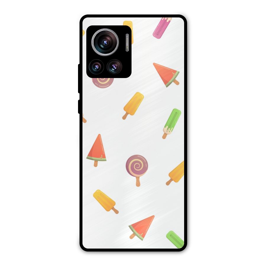 Ice Cream Colors Metal Back Case for Motorola Edge 30 Ultra